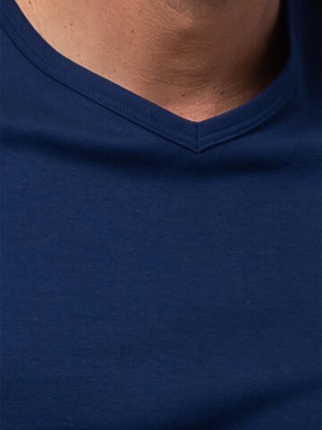 Mey Pyjama kort 'Tie Minimal' in Blauw