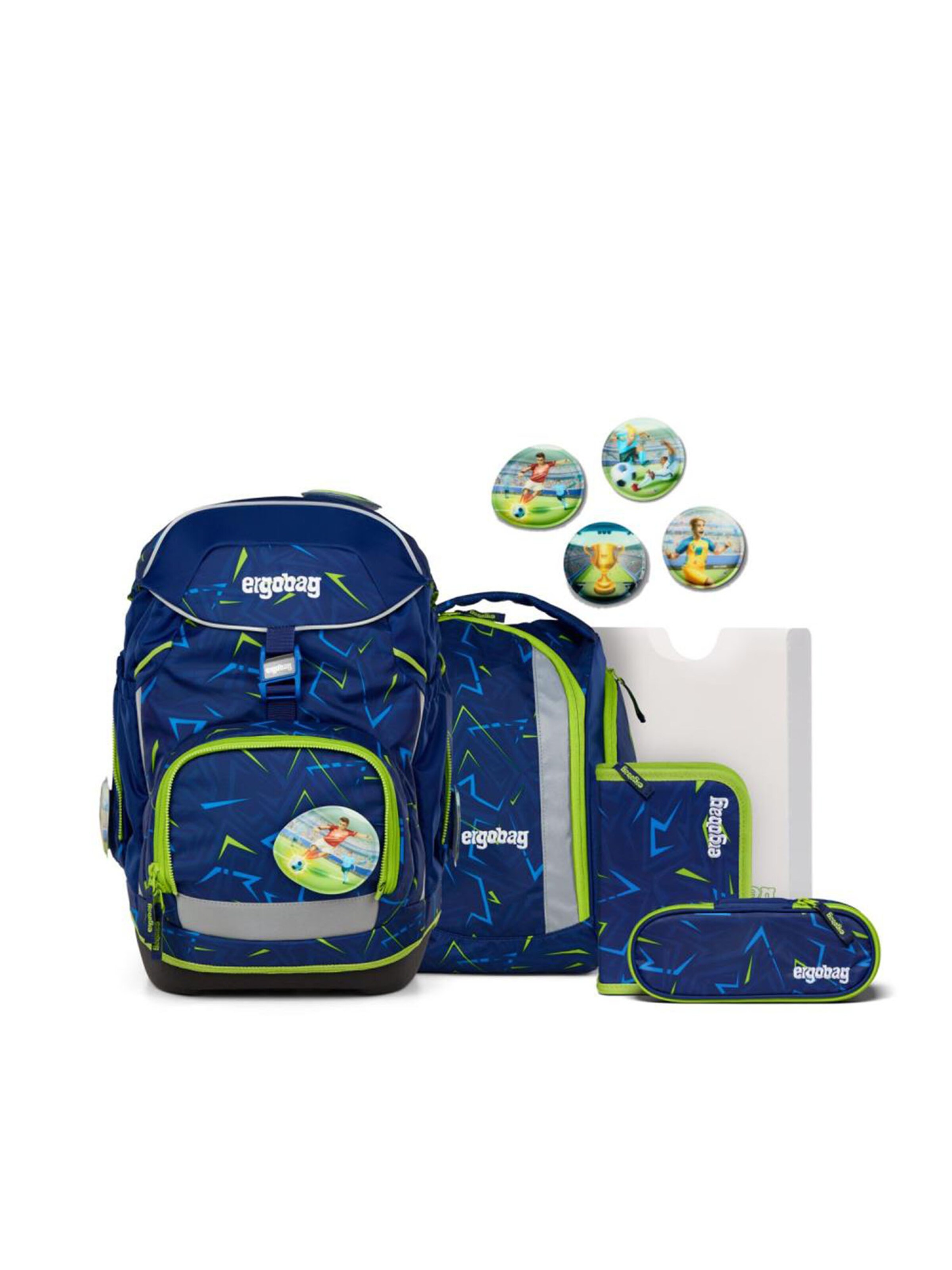 ergobag Rucksack 'Schulrucksack Set'‌‌‌‌ in Blau: Vorderseite