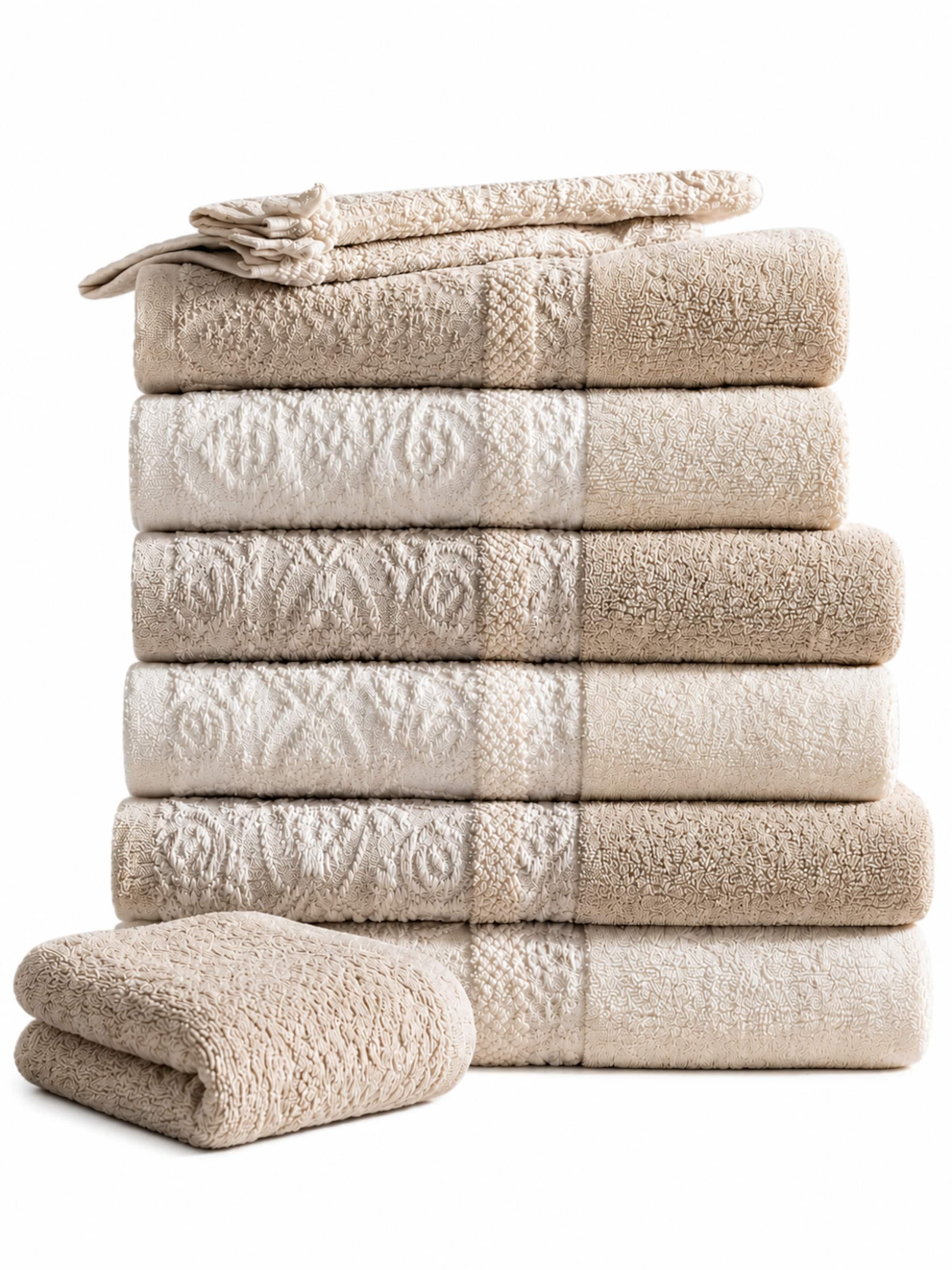 NEIPER Towel 'NATURE Douro' in Beige: front