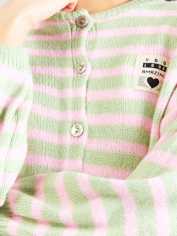 Hailys Knit Cardigan 'Av44a' in Green