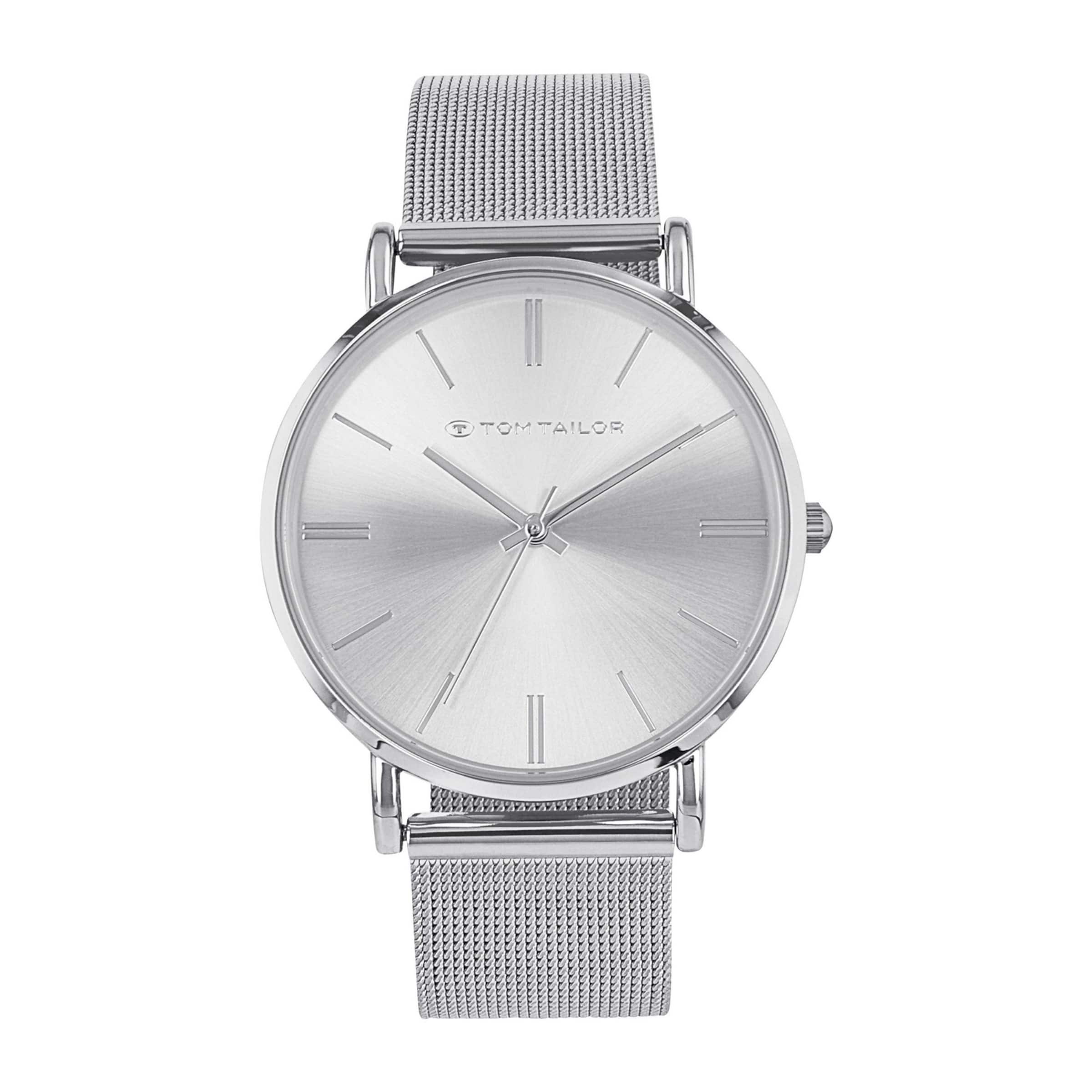 TOM TAILOR Analog Watch in Silver: front
