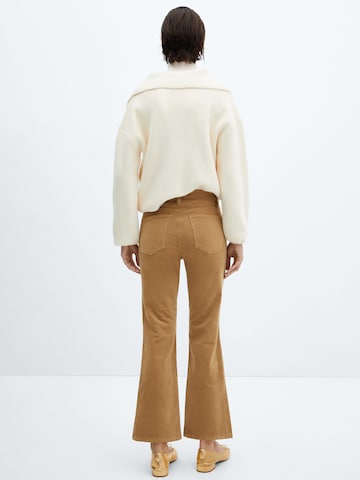 MANGO Boot cut Jeans 'SIENNAP' in Brown