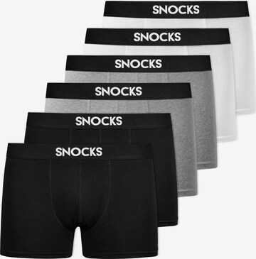 SNOCKS - Calzoncillo boxer en gris: frente