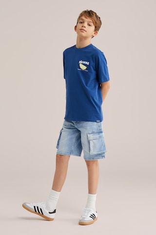 T-Shirt WE Fashion en bleu