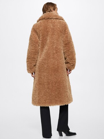 MANGO Winter Coat 'Eureka' in Brown