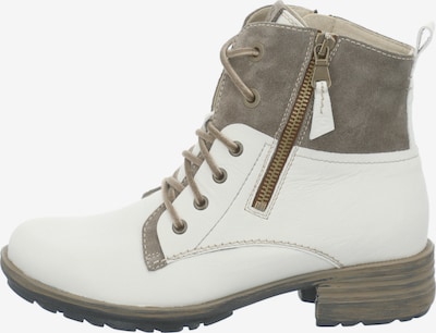 JOSEF SEIBEL Lace-Up Ankle Boots 'Sandra' in Taupe / White, Item view