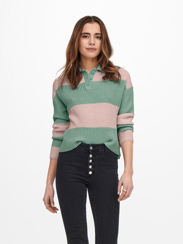 ONLY Sweater 'Nicci' in Green: front