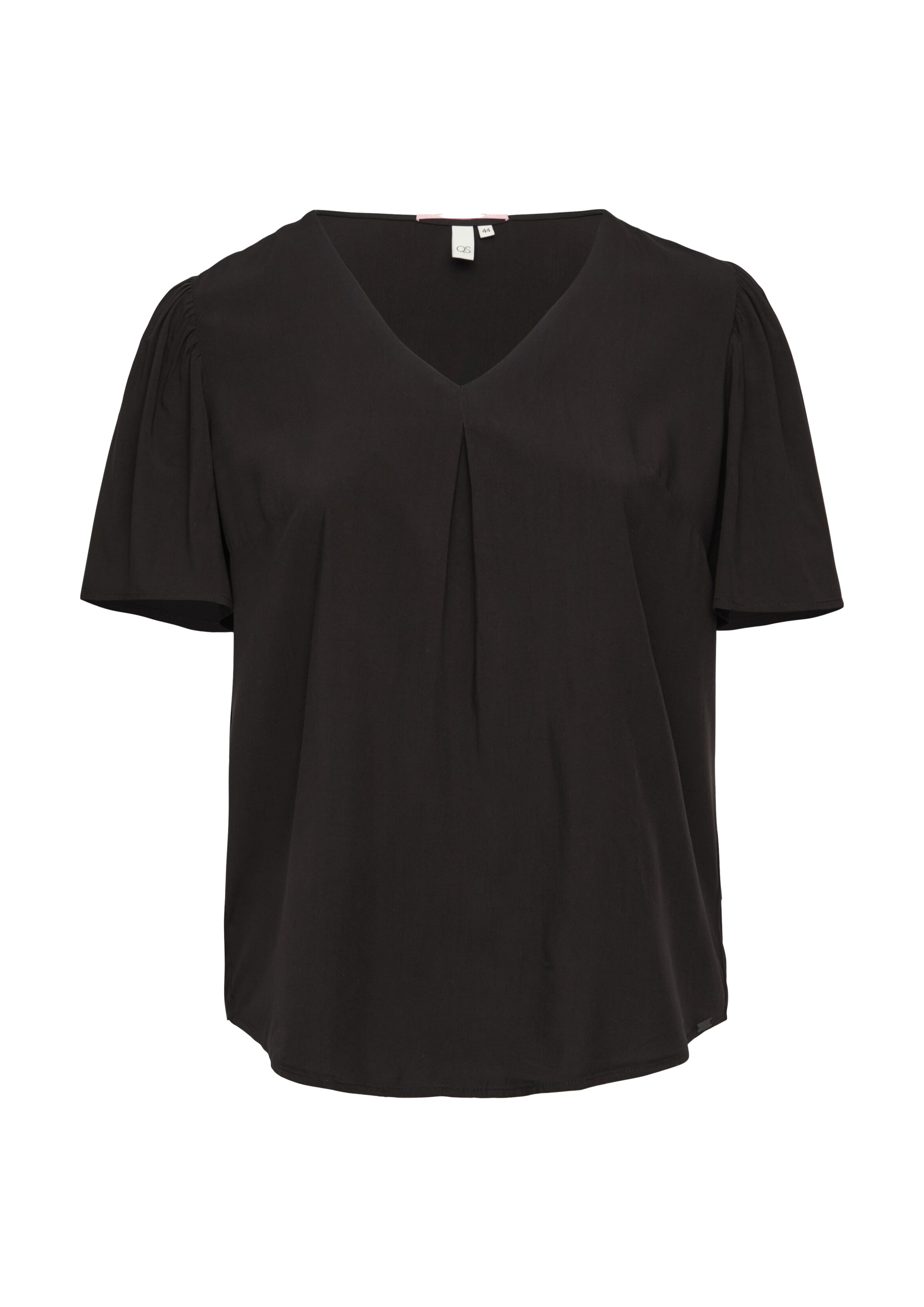 QS Bluse in Schwarz: Vorderseite