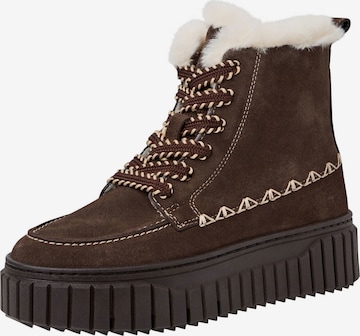 Tamaris Veterlaarsjes in Bruin: voorkant