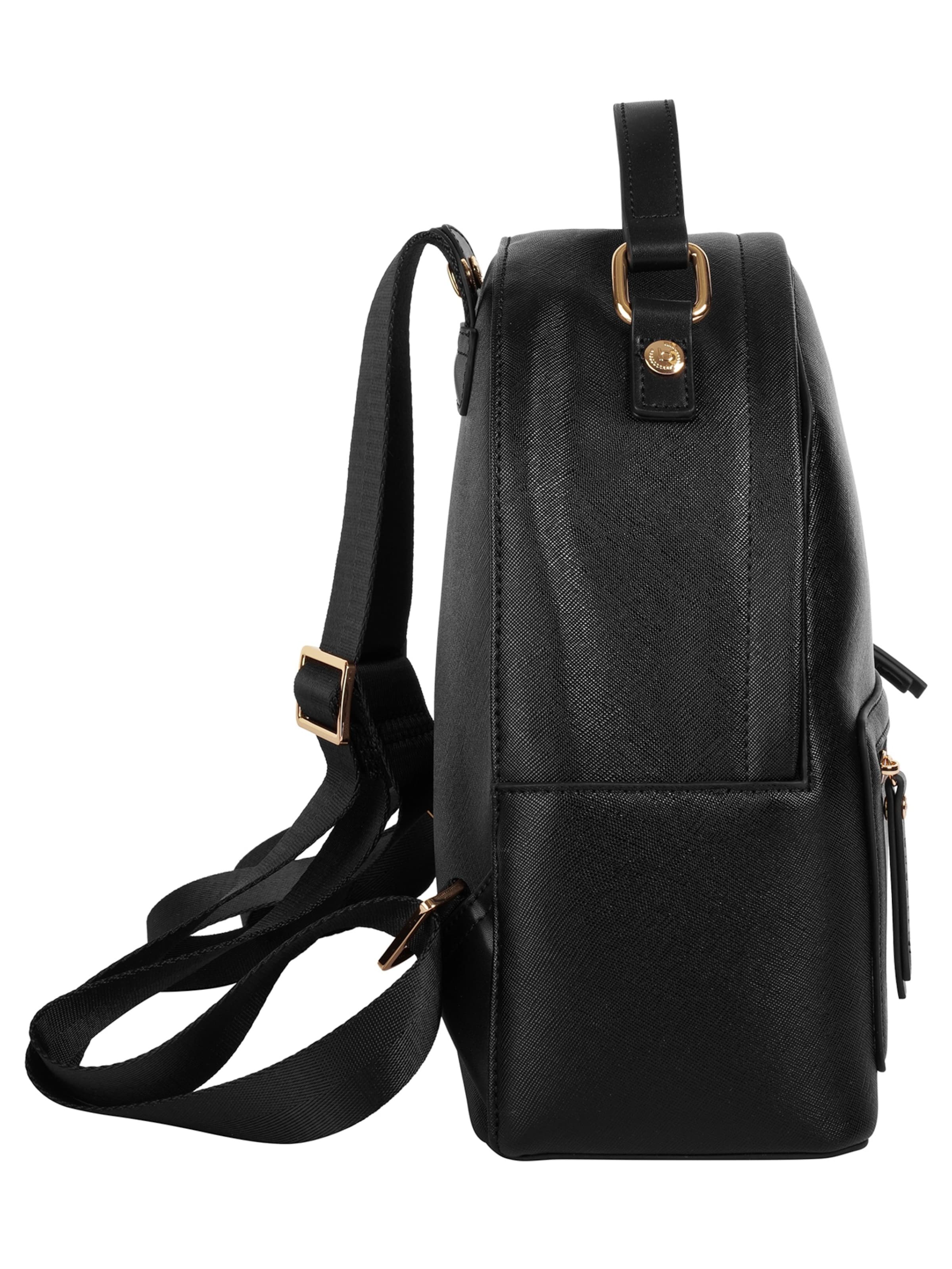 bugatti Backpack 'ELLA SAFFIANO' in Black