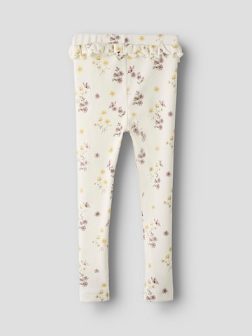 Lil'Atelier - Skinny Leggings 'NMFGavo' en blanco