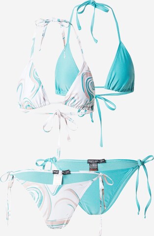 Nasty Gal Triangel Bikini in Groen: voorkant