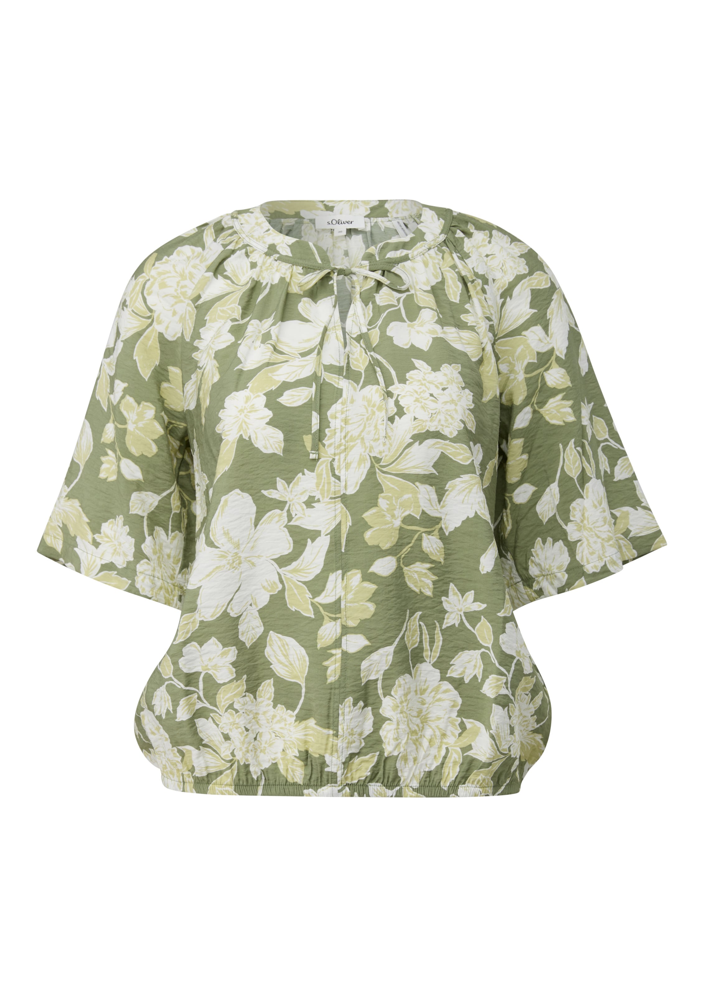 s.Oliver Blouse in Groen: voorkant