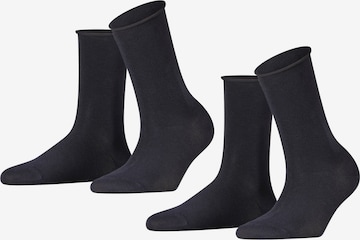 Chaussettes FALKE en bleu : devant