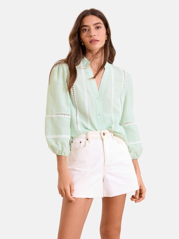 Lipsy Blouse in Green: front