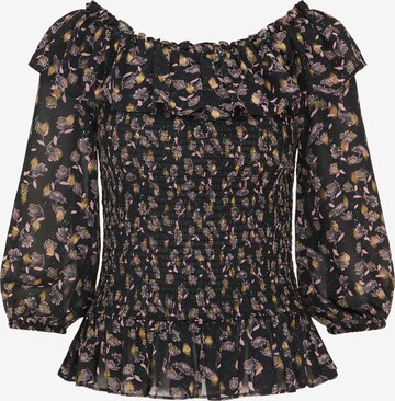 DreiMaster Vintage Blouse in Zwart: voorkant