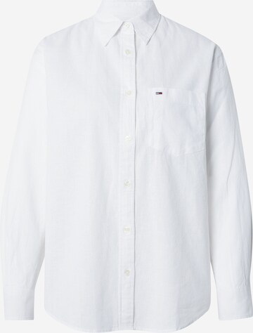 Tommy Jeans Blouse in Wit: voorkant