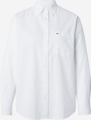 Tommy Jeans - Blusa em branco: frente