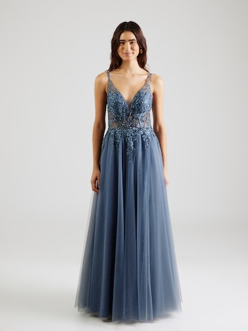 Abito da sera di LUXUAR in blu: frontale