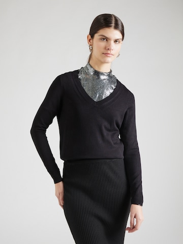 Pull-over COMMA en noir : devant