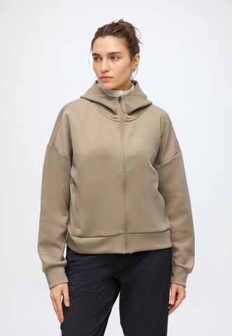 THE NORTH FACE - Sudadera con cremallera deportiva 'JAIDA' en marrón: frente
