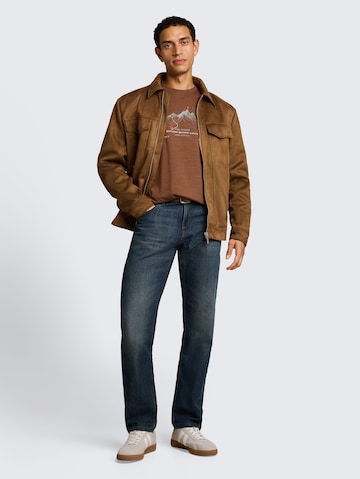 TOM TAILOR T-Shirt in Braun