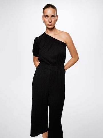 MANGO Jumpsuit in Zwart: voorkant