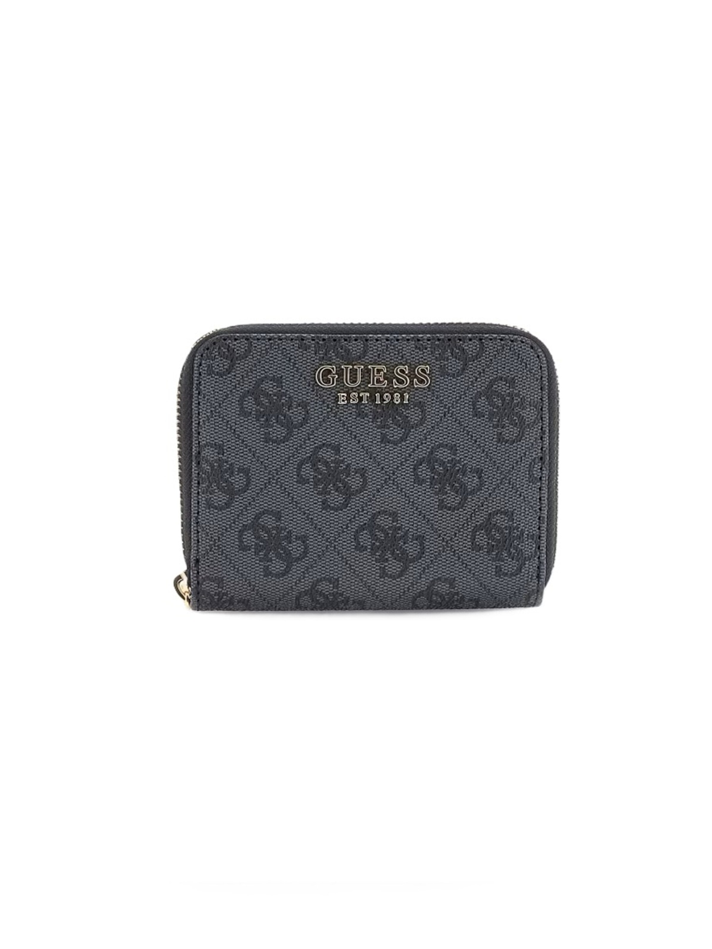 Portamonete 'Laurel II' di GUESS in nero: frontale