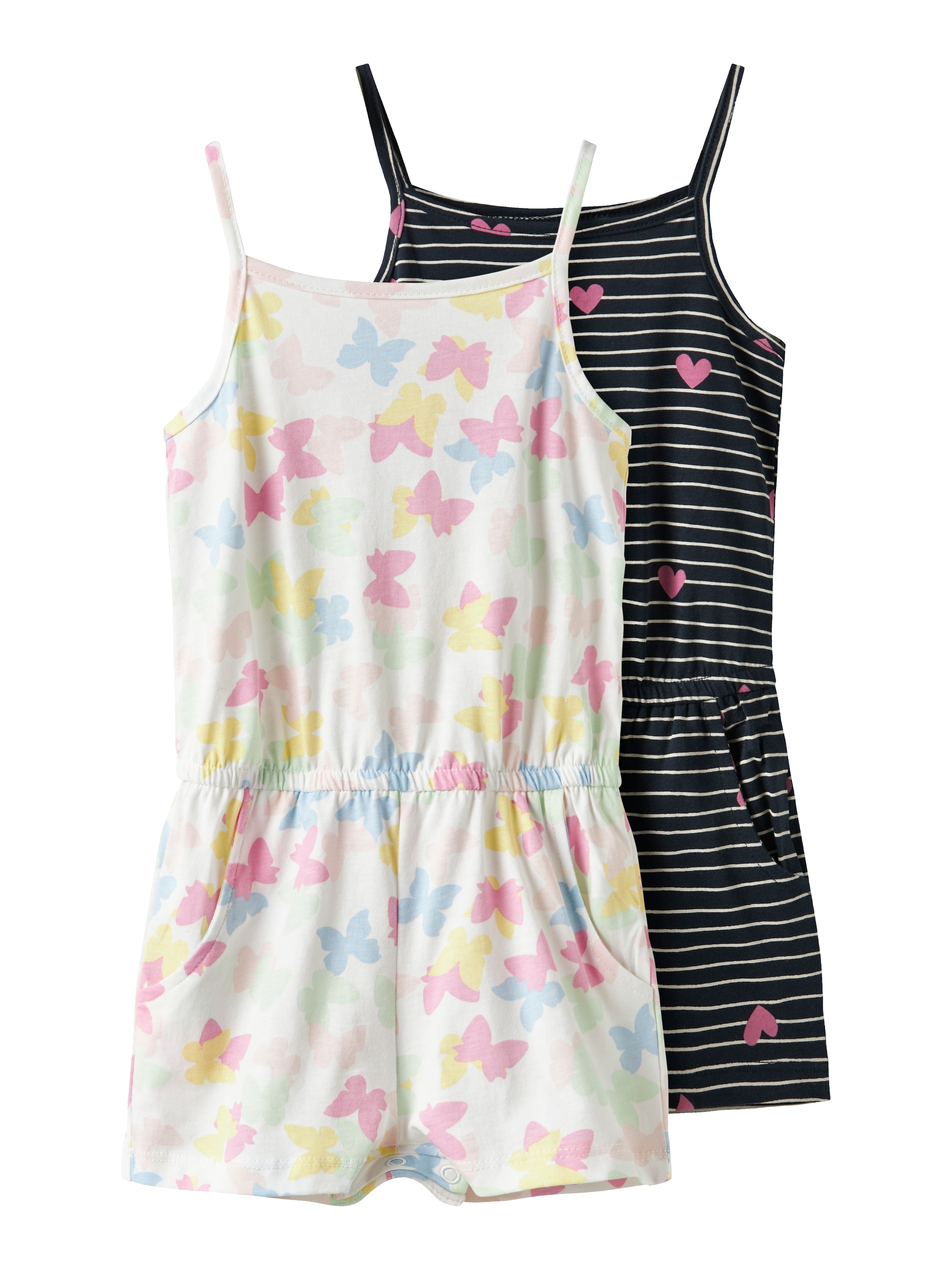 NAME IT Dungarees 'NMFVIGGA' in Black: front