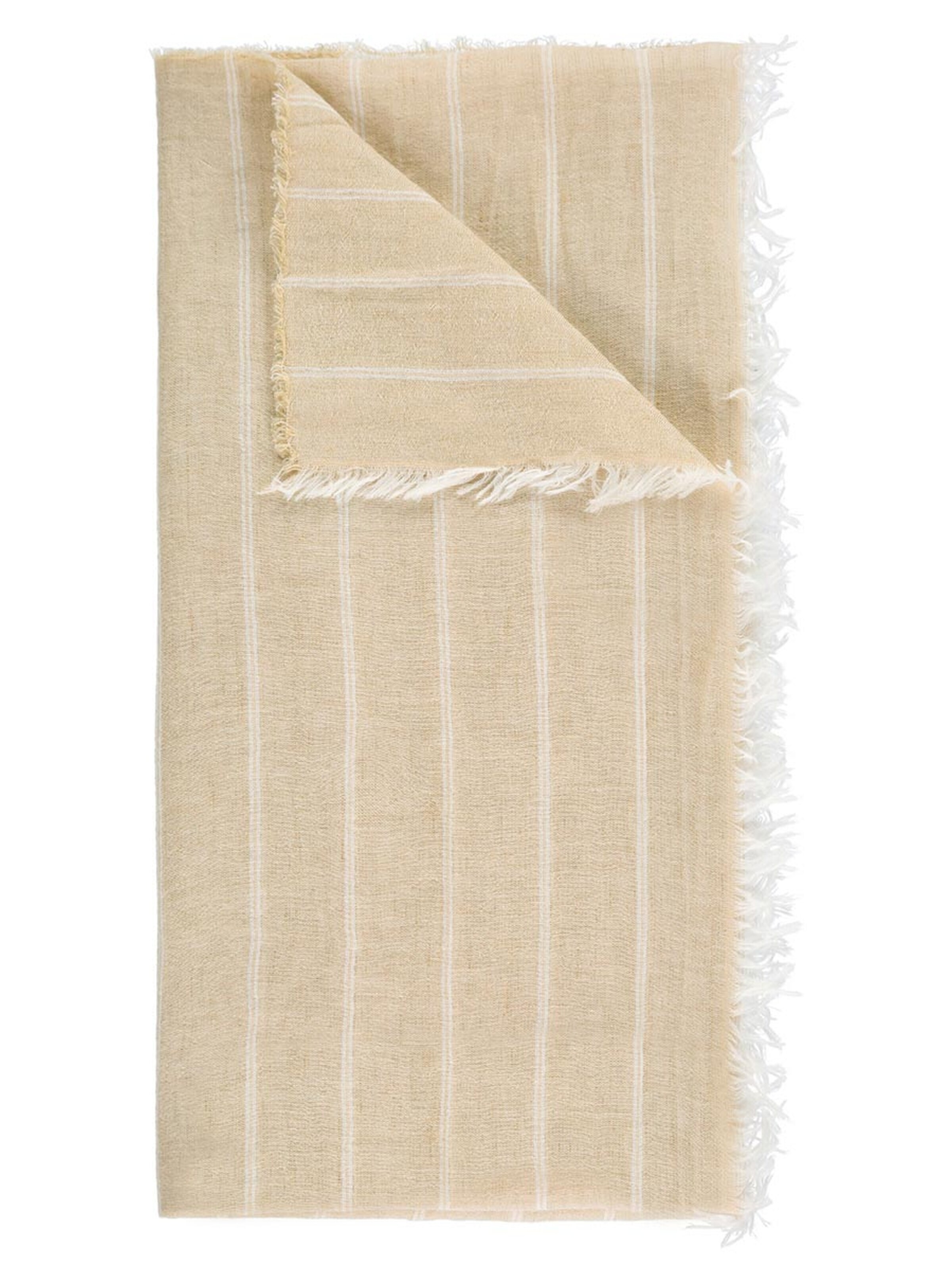 Passigatti Wrap 'Schal Herren gestreift' in Beige