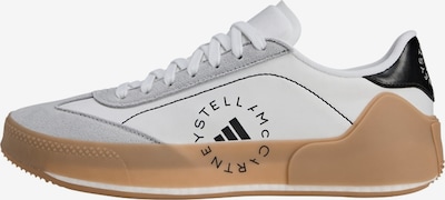 ADIDAS BY STELLA MCCARTNEY Urheilukengät 'Court' värissä vaaleanharmaa / musta / valkoinen, Tuotenäkymä