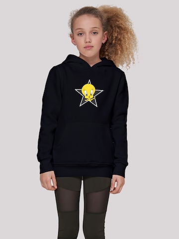 F4NT4STIC Sweatshirt 'Looney Tunes Tweety Pie Star' in Zwart: voorkant