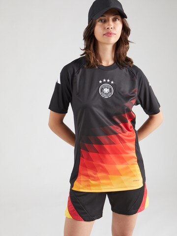 ADIDAS PERFORMANCE - Camisola de futebol 'DFB Prematch EM24' em preto: frente