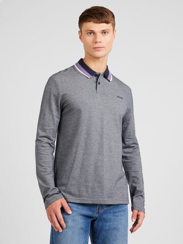 BOSS Orange Shirt 'Peoxfordlong_1' in Grey: front