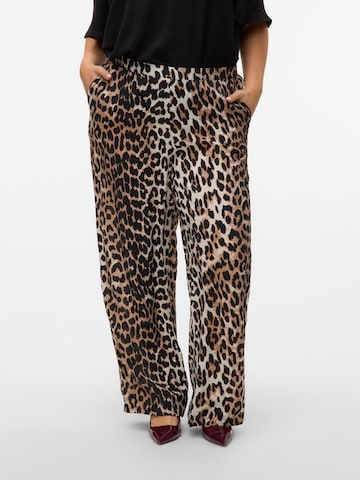Vero Moda Curve Wide Leg Bukser 'VMCJosie' i grå: forside