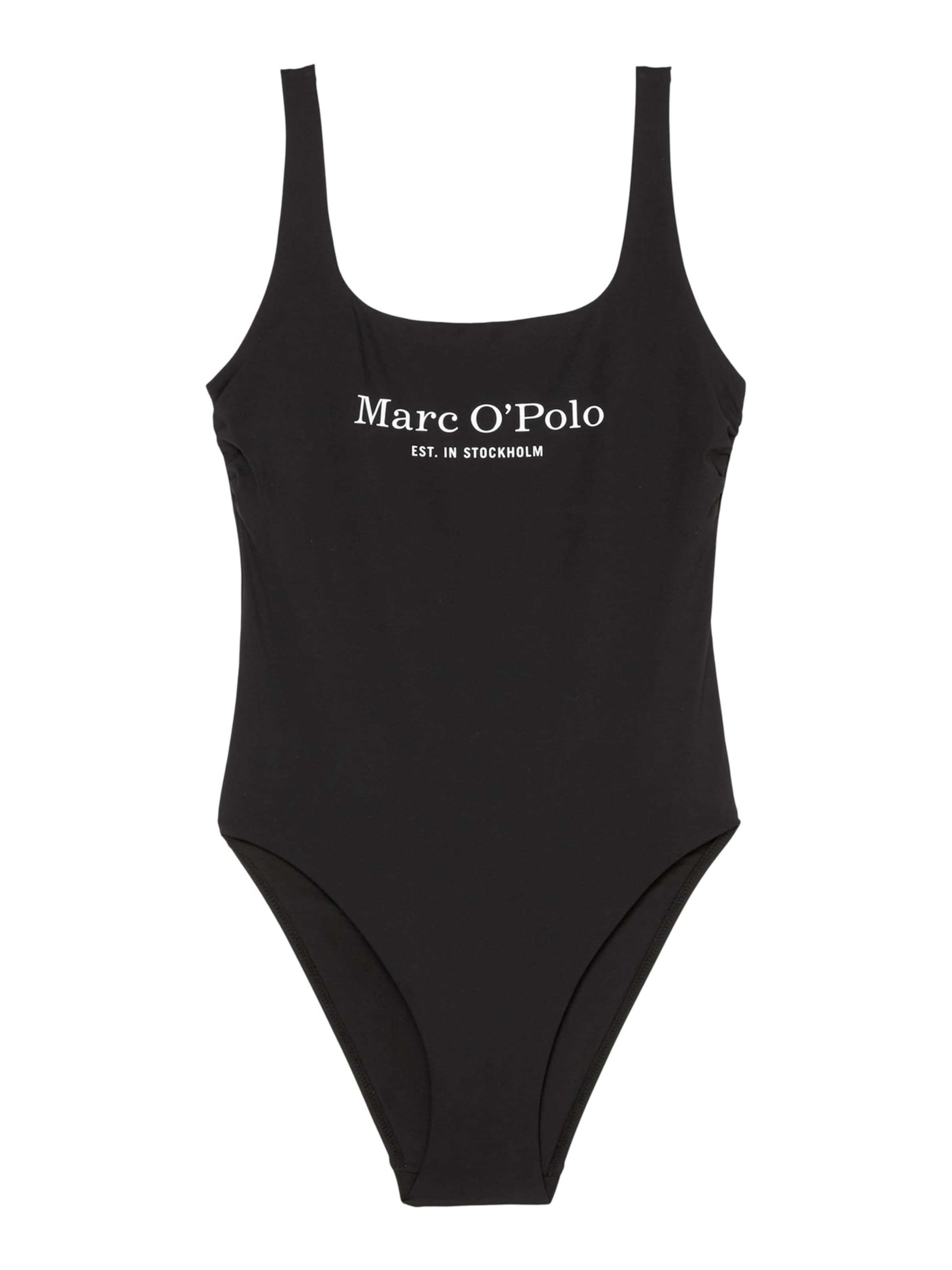 Marc O'Polo Bustier Badpak ' Stockholm (Essentials) ' in Zwart: voorkant