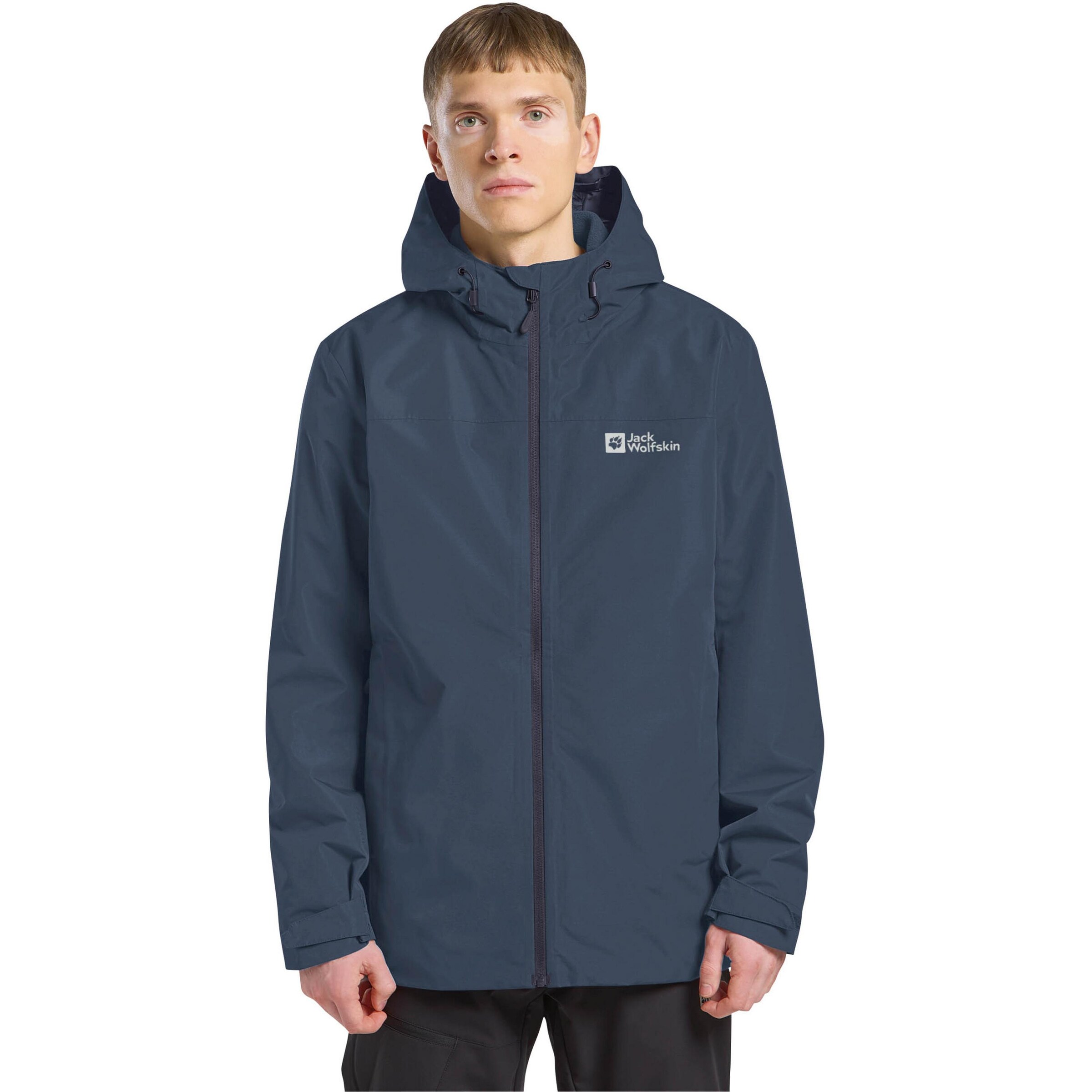 JACK WOLFSKIN Outdoor jacket 'Taubenberg' in Blue: front