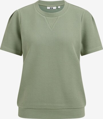 Sweat-shirt WE Fashion en vert : devant