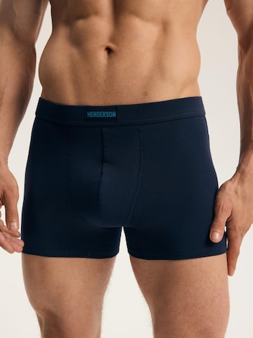 Boxer 'Boxershorts Doppelpack Baumwollmix im Mix elastischer Bund BELL' di Henderson in blu