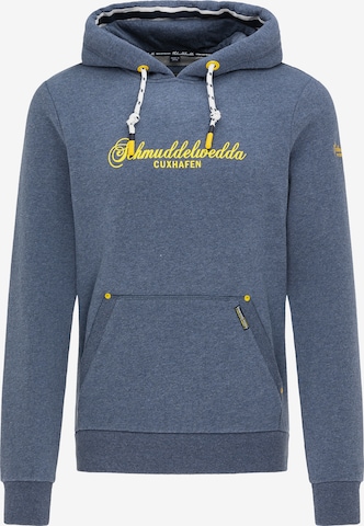 Sweat-shirt Schmuddelwedda en bleu : devant