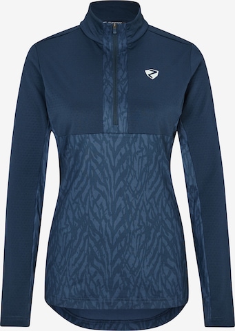 ZIENER Athletic Sweater 'JAPRA' in Blue: front