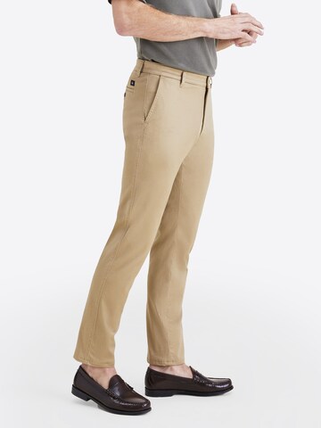 Dockers - Slimfit Pantalón chino en beige: frente