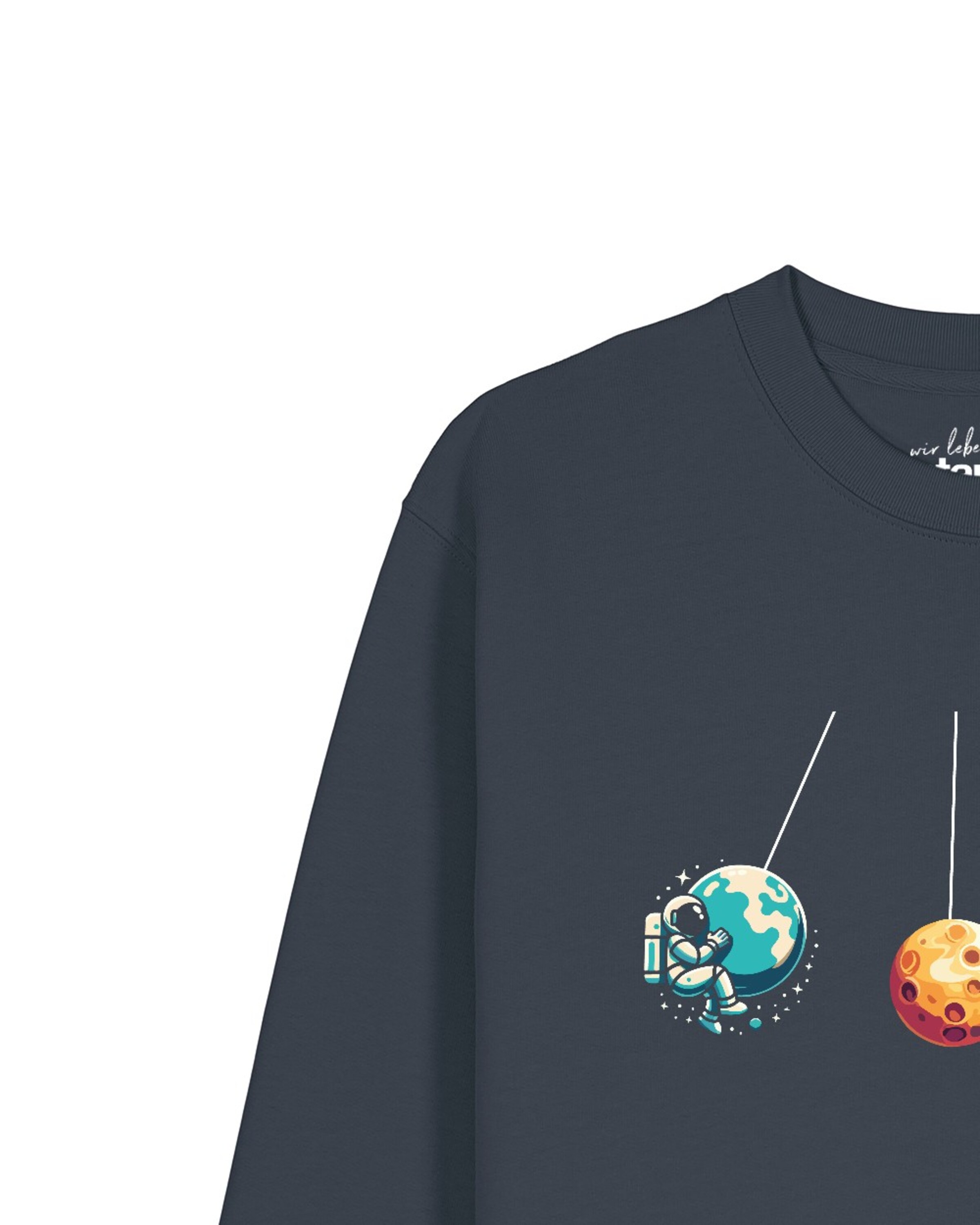 Watapparel Sweatshirt 'Weltraumforscher' in Grijs