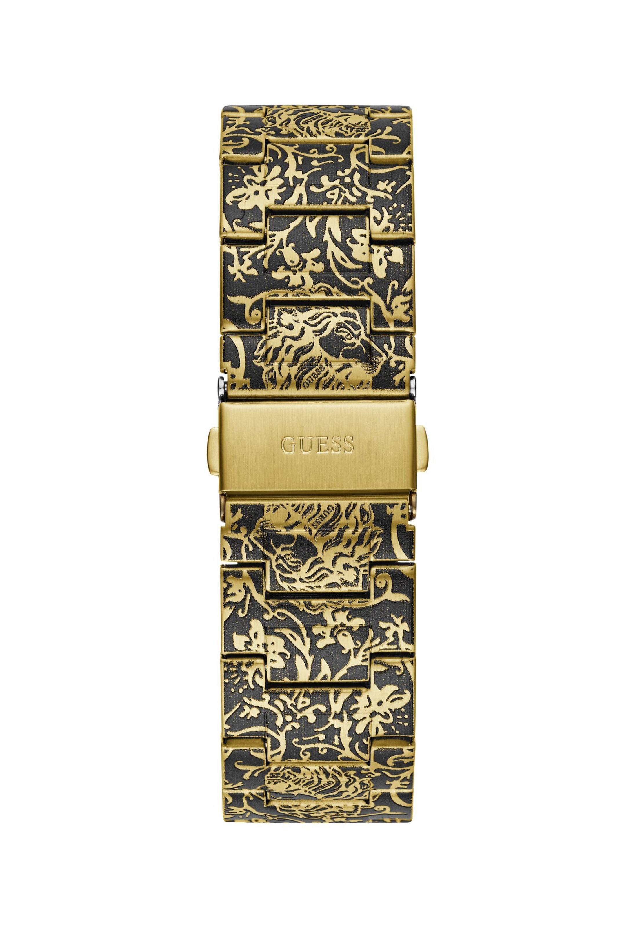 GUESS Analoog horloge 'Roar' in Goud