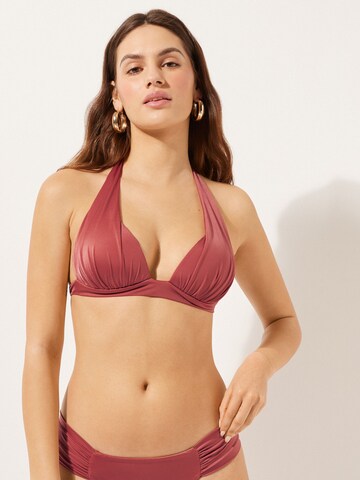 CALZEDONIA Triangle Bikini Top in Orange