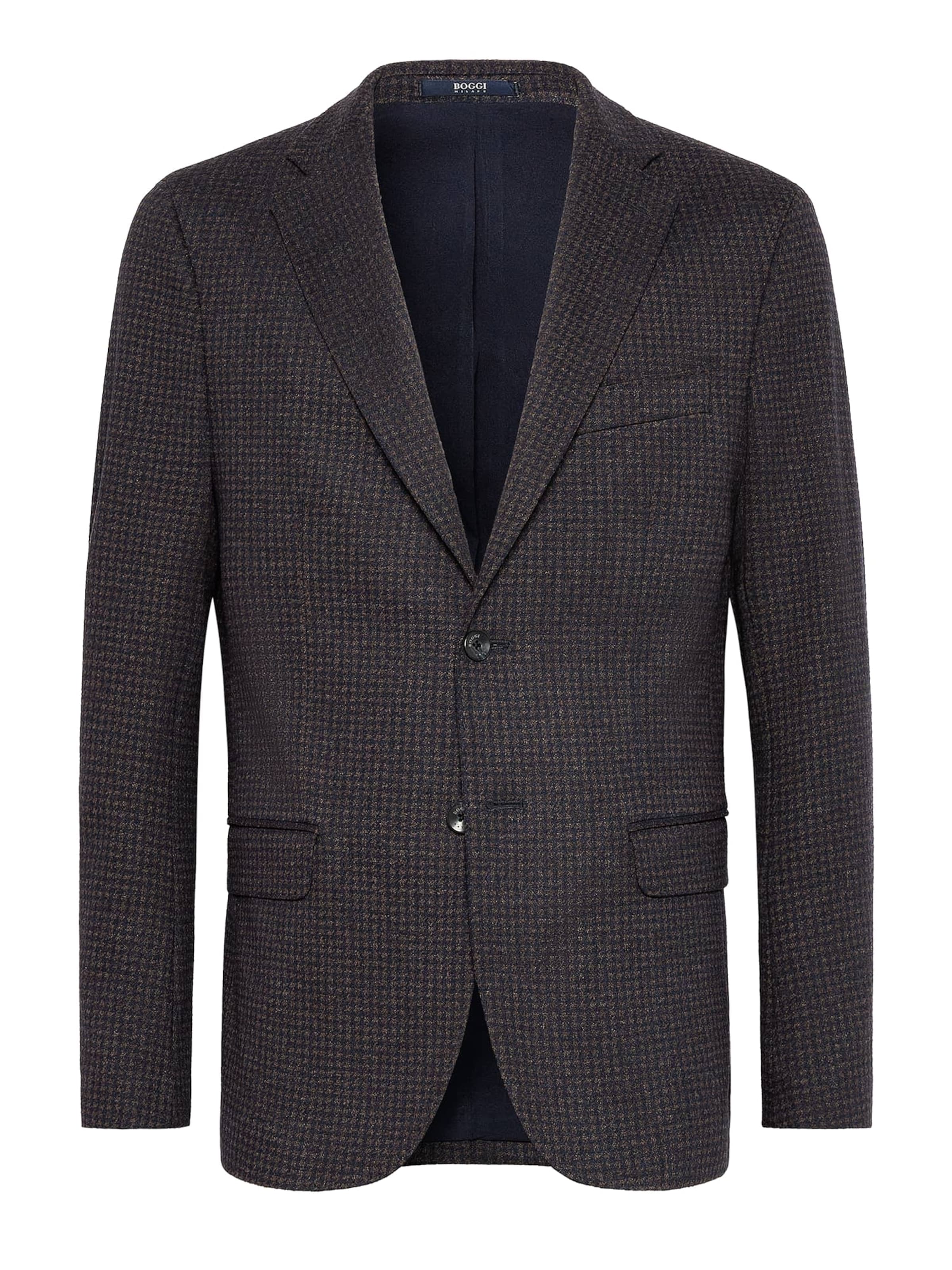 Boggi Milano Slim fit Pintsak w kolorze brązowy: przód