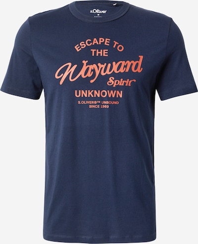 s.Oliver Majica u mornarsko plava / narančasta, Pregled proizvoda