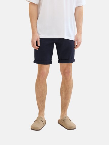 TOM TAILOR DENIM Slimfit Shorts in Blau: predná strana