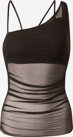 Lapp the Brand Bustier Sport-BH in Schwarz: predná strana