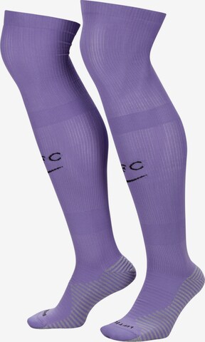 NIKE Soccer Socks in Purple: front